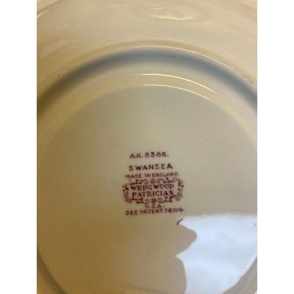 Set of 4 Wedgwood Patrician "Swansea" Bread & Butter Plates – 6.5” Floral Emboss - Picture 4 of 4